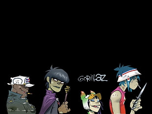 Gorillaz anime characters, Gorillaz, 2-D, Murdoc, Noodle HD wallpaper