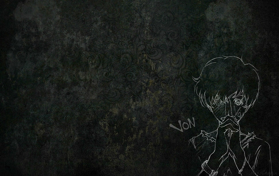 sketch illustration of female character, Zankyou no Terror, Hisami Touji, anime boys, anime HD wallpaper