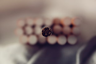 macro-photography of cigarette stick