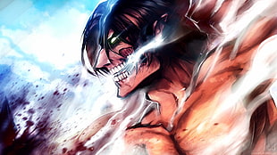 Attack on Titans Eren Jaeger titan mode HD wallpaper