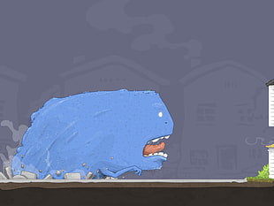blue monster illustration