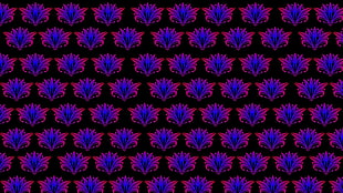blue-and-pink illustrations, pattern