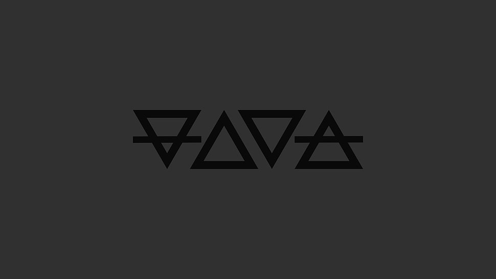 black background with triangle illustration, minimalism, simple, artwork HD wallpaper