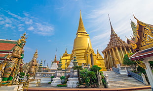 Shwedagon Pagoda, Thailand, Thai, temple, Bangkok HD wallpaper