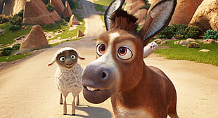 brown Donkey 3D illustration