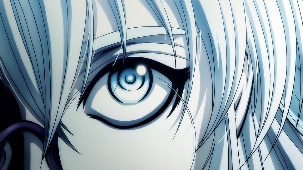 anime character eye illustration, Drifters, Olminu, eyes, anime HD wallpaper