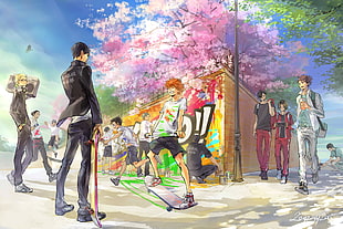 male anime characters wallpaper HD wallpaper
