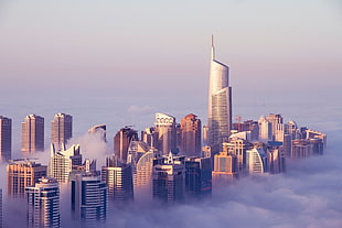 high rise building, Dubai, United Arab Emirates, skyscraper, building