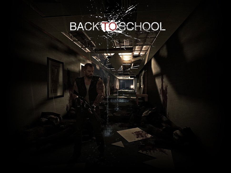 men's black vest, Left 4 Dead 2, Back To School, Game Mod, Steam (software) HD wallpaper