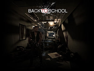 men's black vest, Left 4 Dead 2, Back To School, Game Mod, Steam (software) HD wallpaper