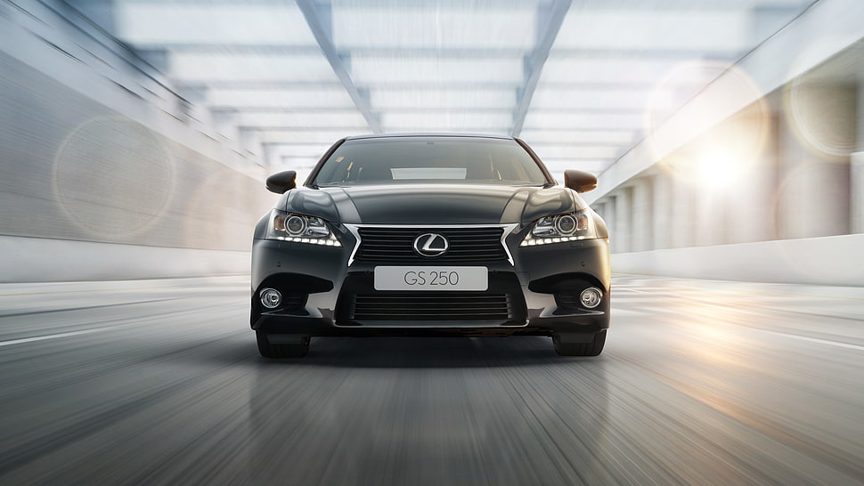 black Lexus GS 250 HD wallpaper
