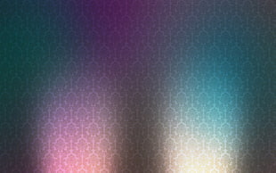 pink and teal lights on gray wall HD wallpaper