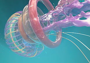 selective focus photography of jelly fish