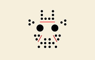 black and red dots illustration