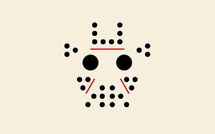 black and red dots illustration