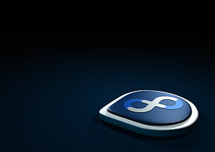 blue and white 8 logo, Linux, GNU, Fedora