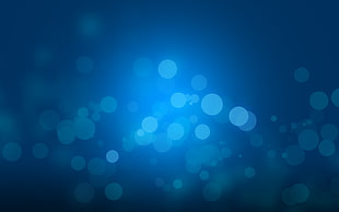 blue bokeh photography, abstract, simple