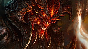 demon 3D wallpaper, Diablo III
