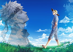 Naruto illustration, Uzumaki Naruto, sky, anime, fantasy art HD wallpaper