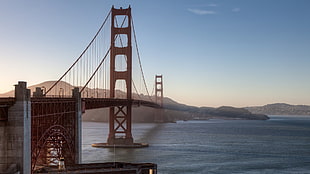 Golden Gate Bridge, Golden Gate Bridge, architecture, bridge, sea HD wallpaper