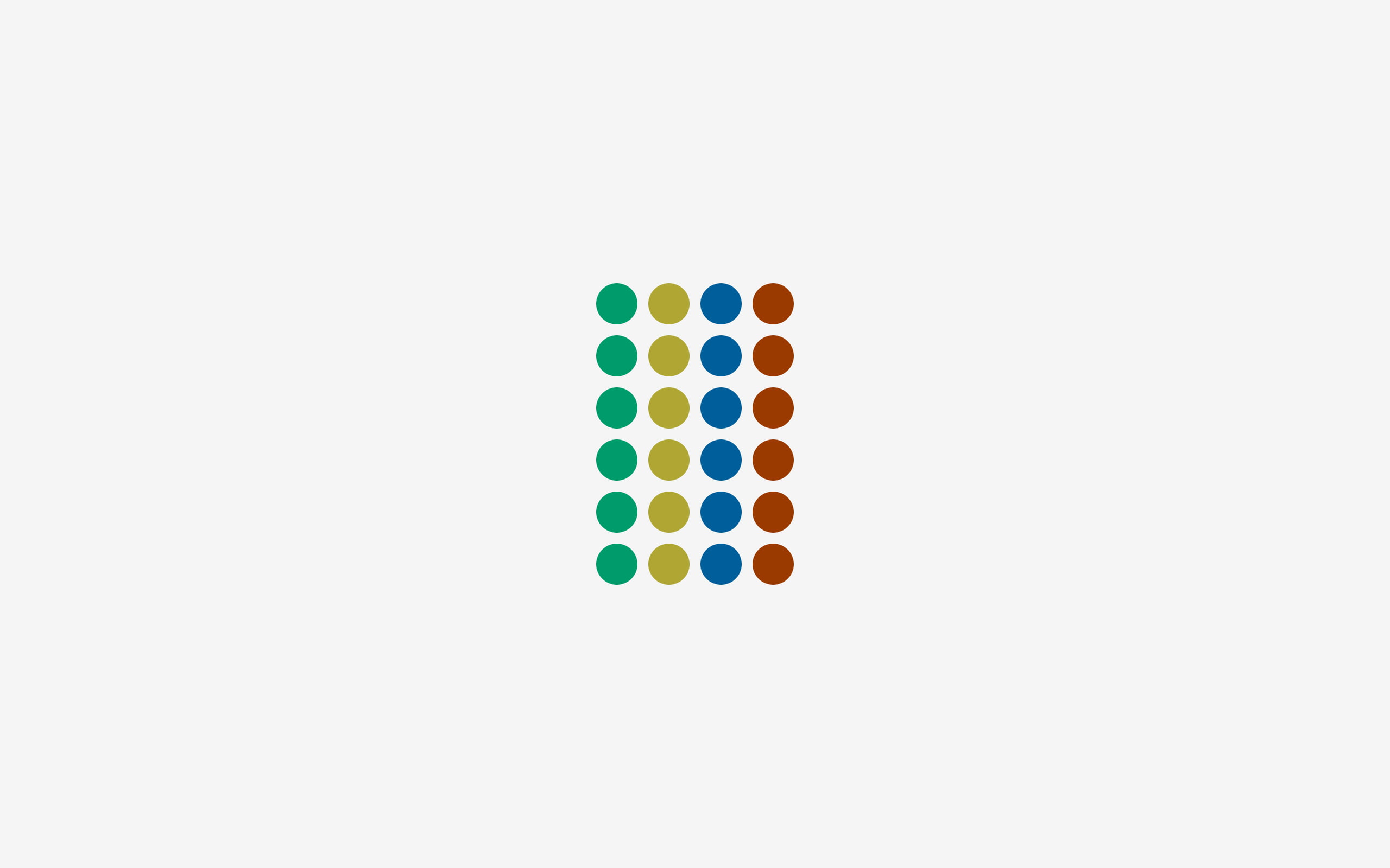 red, green, blue, and yellow logo, minimalism, circle, green, red