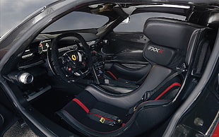 black Ferrari car, Ferrari FXX K, car