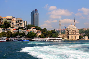 white dome building beside body of water, Istanbul, photography, Canon, city