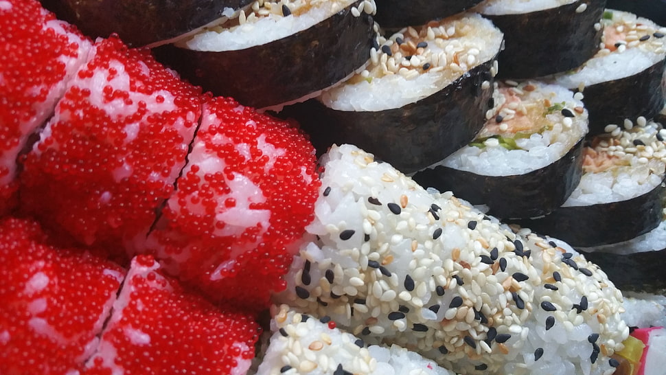 photography of Sushis HD wallpaper