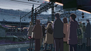 men's black crew-neck shirt, 5 Centimeters Per Second, anime, Makoto Shinkai  HD wallpaper