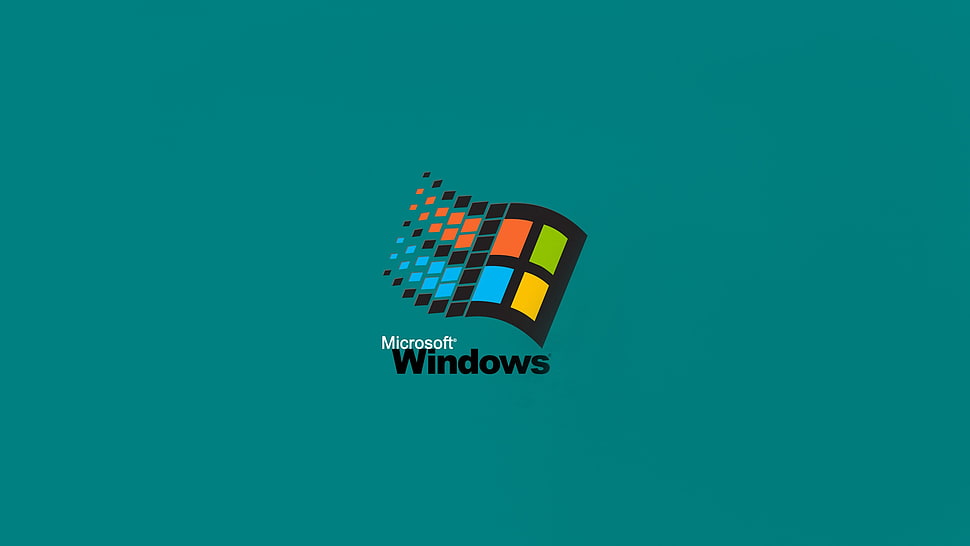 Microsoft Windows 95 logo, Microsoft, Microsoft Windows HD wallpaper