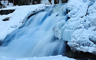 long exposure photography of water stream HD wallpaper