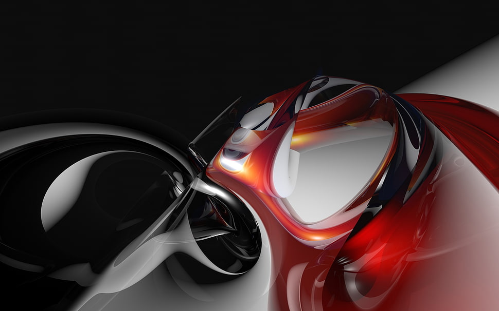 black and red abstract artwork HD wallpaper