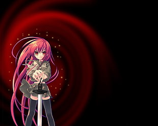 Shana from Shakugan no Shana illustration HD wallpaper