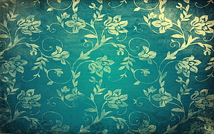 black and brown floral textile