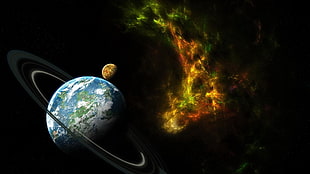 photo of earth HD wallpaper