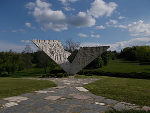 white concrete formation, monument, nature, Kragujevac , Serbia