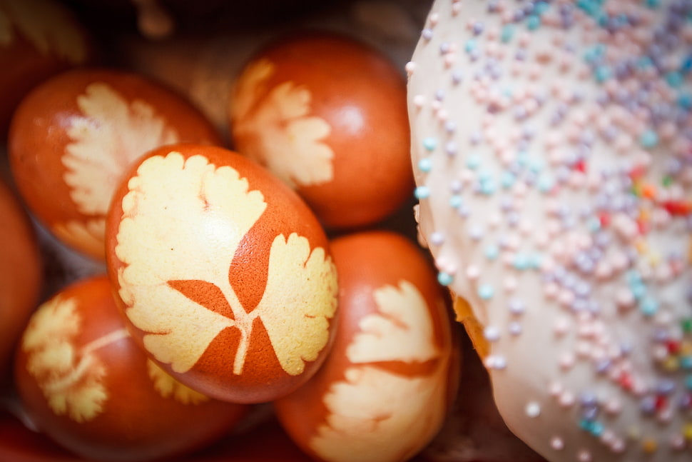 brown easter eggs HD wallpaper
