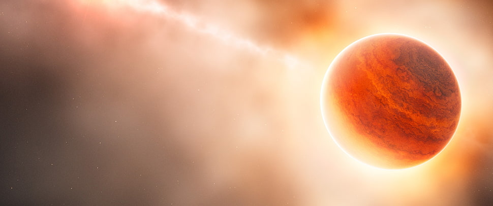red planet wallpaper, space, planet HD wallpaper
