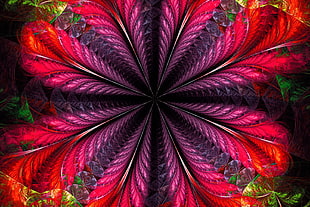 purple, white, orange, and gray abstract illustration