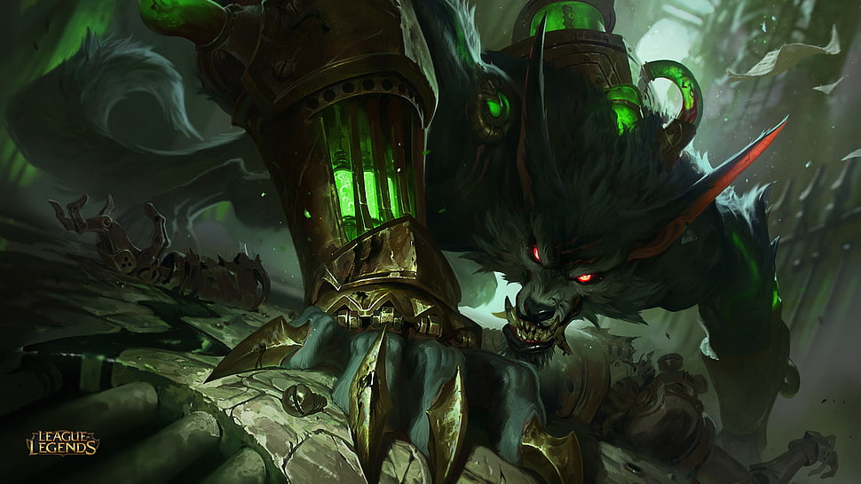 gray eagle decor, Warwick, Summoner's Rift HD wallpaper