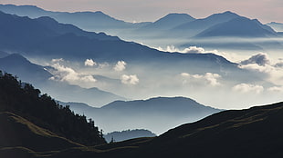 mountains landscape photography HD wallpaper