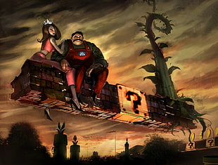 Super Mario Bros. fan art HD wallpaper