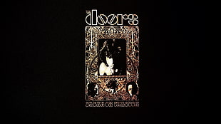 Doors album poster, The Doors, Jim Morrison, simple background, typography