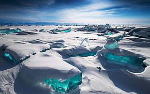 ice field during daytime
