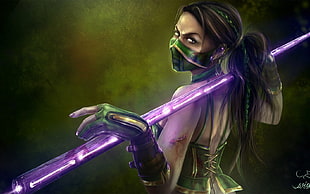 Mortal kombat,  Jade,  Sword