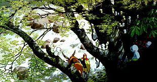 anime illustration, Studio Ghibli, Totoro, My Neighbor Totoro, Spirited Away HD wallpaper
