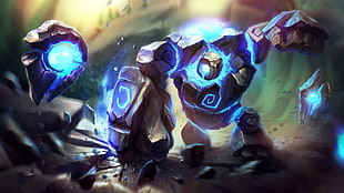 stone character wallpaper, League of Legends