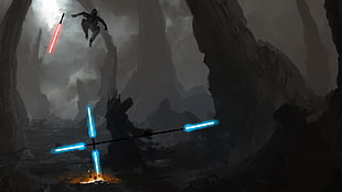 Star Wars, Sith, lightsaber, Jedi HD wallpaper