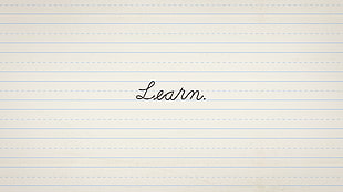 Learn handwritten
