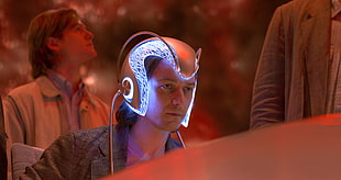 Professor X wearing cerebro
